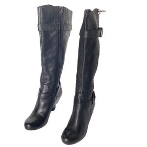 Arturo chiang leather heel boots size 6M